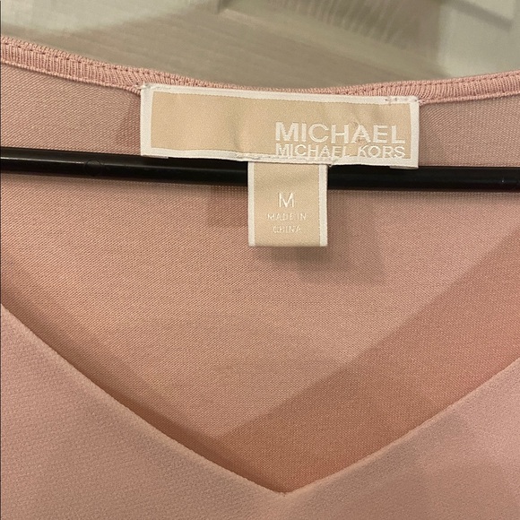 Michael Kors Blush V-Neck Blouse - Picture 10 of 11